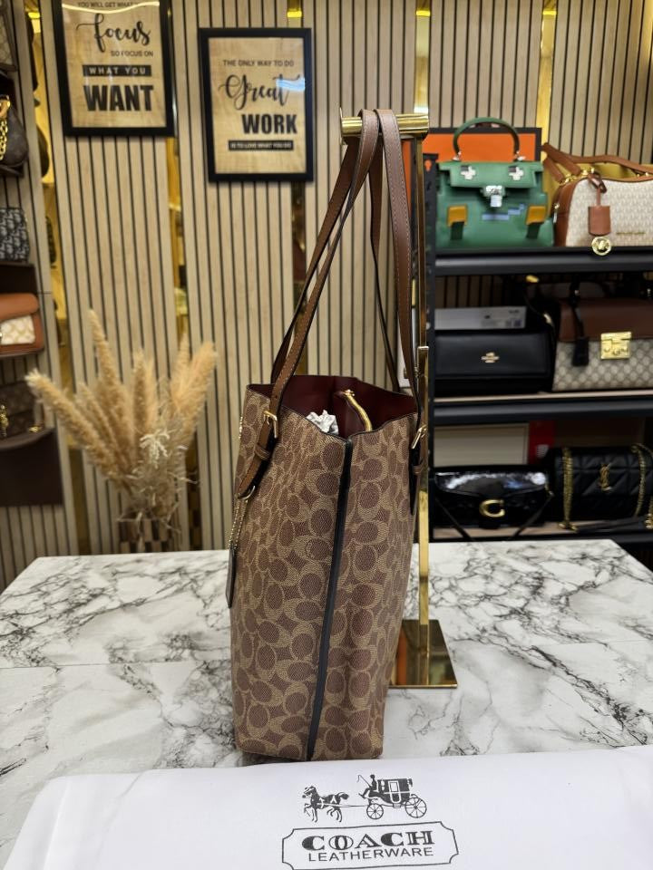 Coac_h mollie tote bag with dust bag (Cv967)(Brown)