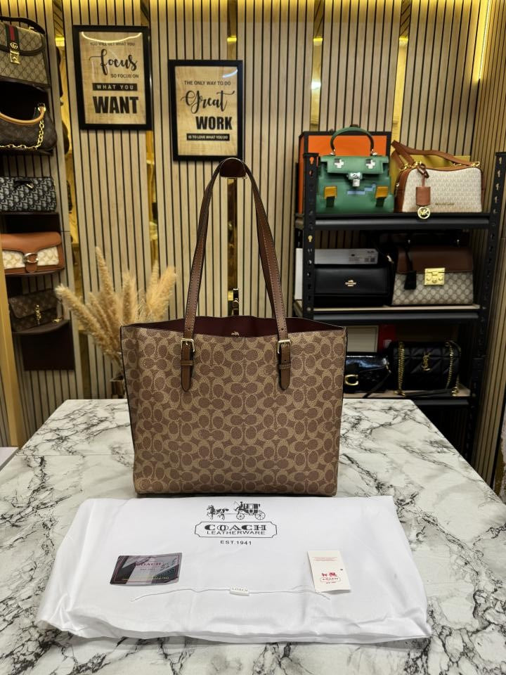 Coac_h mollie tote bag with dust bag (Cv967)(Brown)