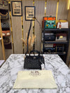 Coac_h Darcie Signature Canvas Satchel Bag With Crossbody Strap And Dust Bag (Black)