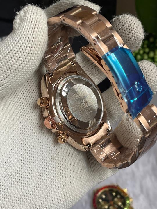 ROLEEX Rainbow Rose Gold Black Dial AT235