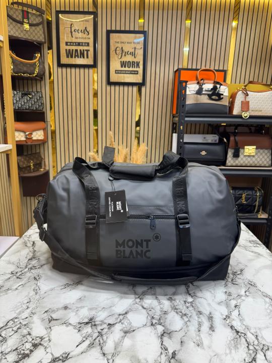 Mont_Blanc Urban Travel Duffle Bag With Detachable Shoulder Strap (M16007) (Grey)