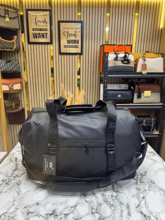 Mont_Blanc Urban Travel Duffle Bag With Detachable Shoulder Strap (M16007) (Black)
