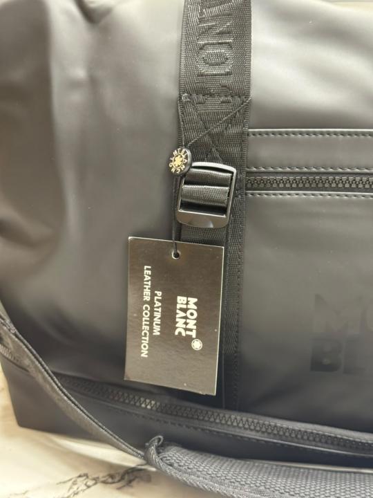 Mont_Blanc Urban Travel Duffle Bag With Detachable Shoulder Strap (M16007) (Black)