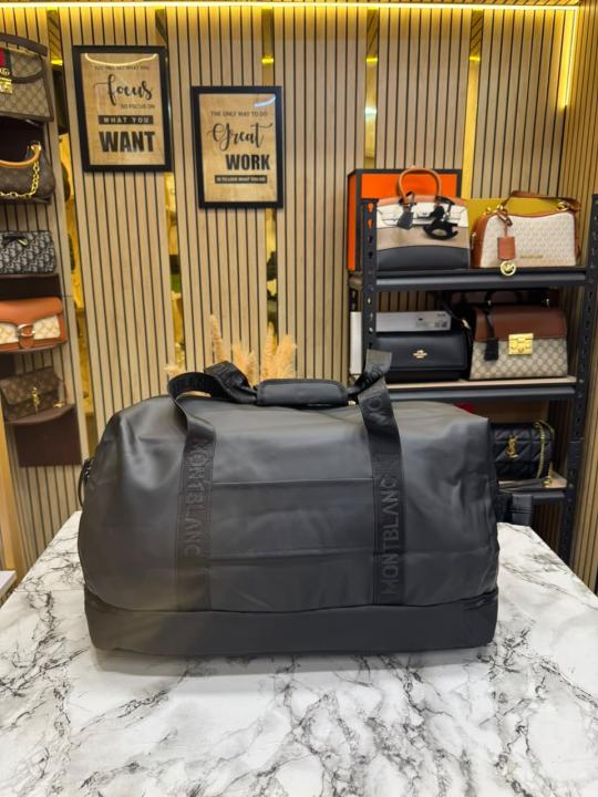 Mont_Blanc Urban Travel Duffle Bag With Detachable Shoulder Strap (M16007) (Black)