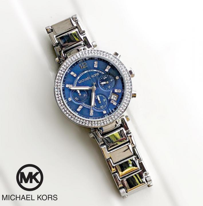 Michael KorsParker Japan Heavy Quality Silver Blue