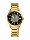 FossilAutomatic Chain Gold Black Open Heart