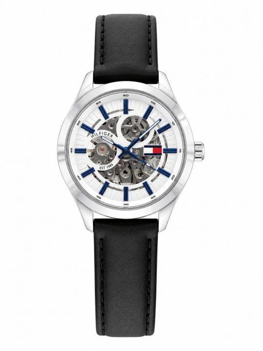 Tommy Hillfiger Automatic Open Heart Black Belt White Dial