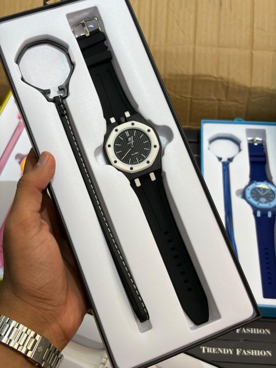 Ap x S Watch With Belt and box Heavy Quality 586