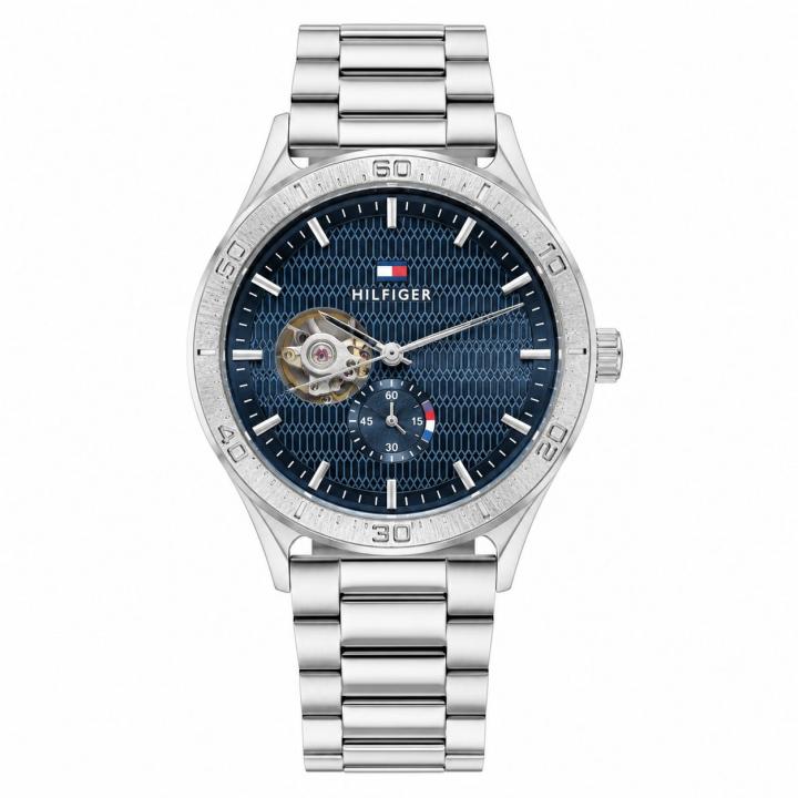 Tomm_y Hilfiger Automatic Silver Blue Dial