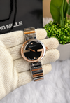 Gucc Women Two Tone Black Dial AT449