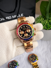ROLEEX Rainbow Rose Gold Black Dial AT235