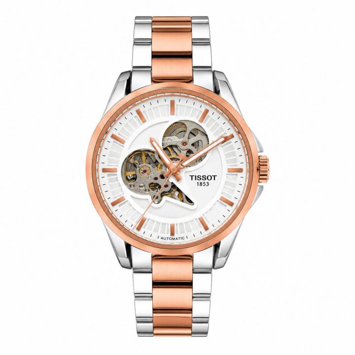 TissotMen Features Automatic Two Tone  White Dial