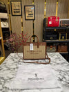 Ysl Yves Saint Laurent Rive Gauche Handbag With Dust Bag (Brown) (V-2852)