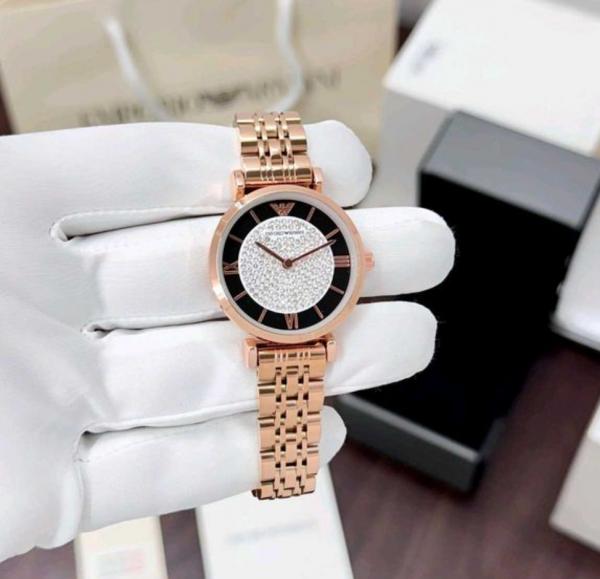 Emporio_Arma_i Women Diamond White Dial