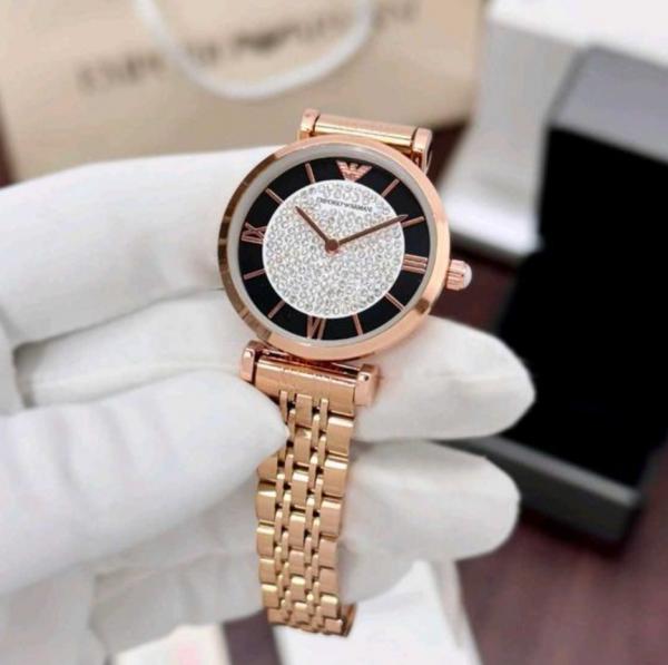 Emporio_Arma_i Women Diamond White Dial