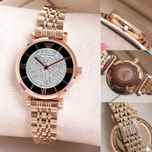 Emporio_Arma_i Women Diamond White Dial