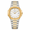 Patek Philip Nautilus Quartz Two Tone White Dial