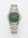 Patek Philip Nautilus Quartz Silver Green Dial