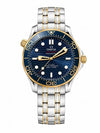 OmegaSeamaster Diver 300M Automatic Two Tone Gold Blue Dial