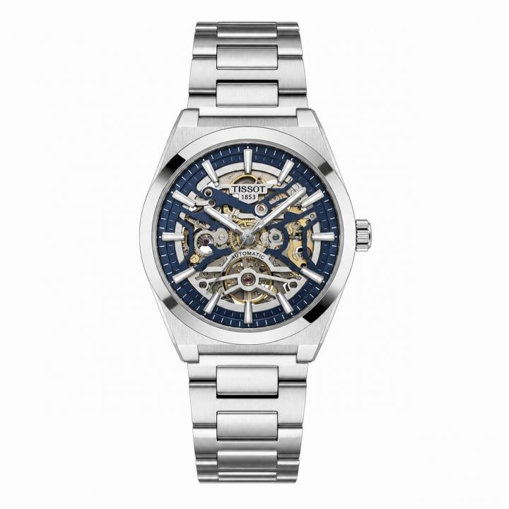 TissotAutomatic Prx Skeleton Silver Blue Dial