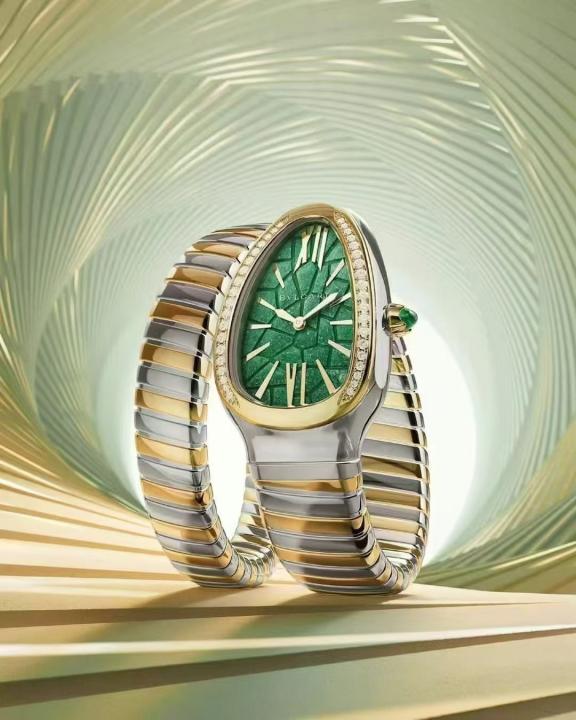 Bvlgari Serpenti Tubogas Tadao Ando Limited Edition Two Tone Green