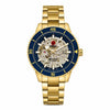 RadoMen Captain Cook Hightech Automatic Gold Blue Dial Open Heart