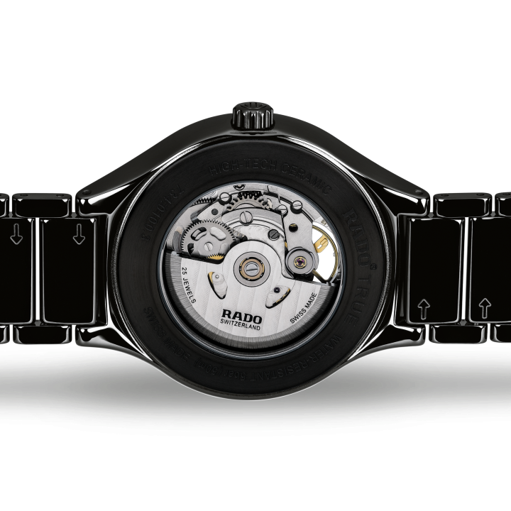 RadoTrue Automatic Skeleton Chain Black Open Heart