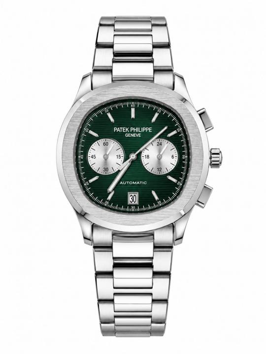 Patek Philipp Nautilus Chronograph Silver Green Dial