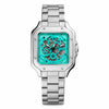 FossilAutomatic Inscription BQ2573 Skeleton Silver Tiffany Blue dial