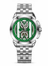 Jacob & Co. Epic X Skeleton Automatic Open Heart Silver Green Dial