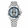 Jacob & Co. Epic X Skeleton Automatic Open Heart Silver Blue Dial