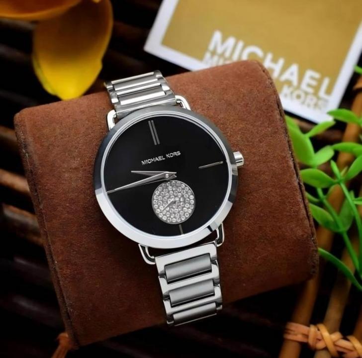 Michael KorsPortia (E.G. MK3638 Store Article Japan Quality Silver Black Dial