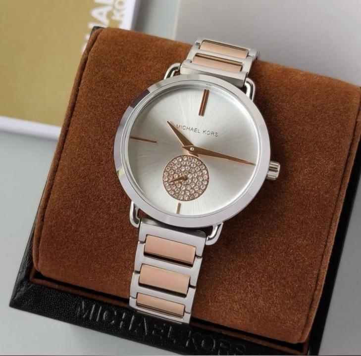 Michael KorsPortia (E.G. MK3638 Store Article Japan Quality Two Tone White Dial