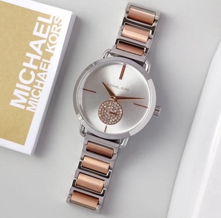 Michael KorsPortia (E.G. MK3638 Store Article Japan Quality Two Tone White Dial