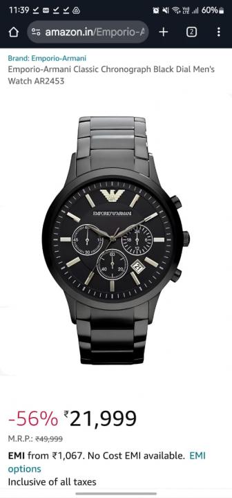 EMPORIO ARMA_I MENS WATCH