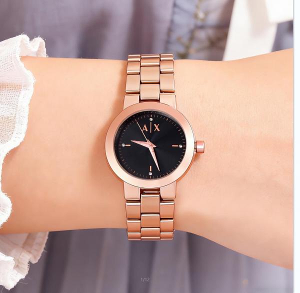 ArmaExchange AX5177 Rose Gold Black Dial