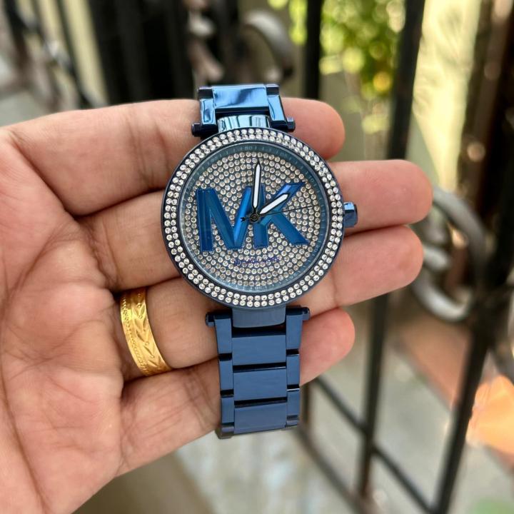Michael KorsParker Crystal Embellished Japan Quality Blue Tone