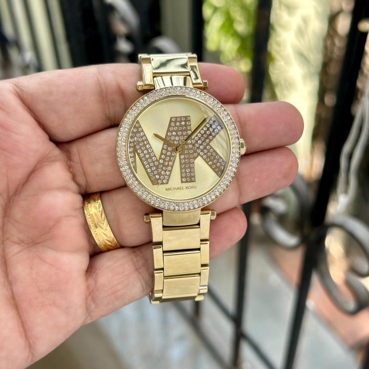 Michael KorsParker Crystal Embellished Japan Quality Full Gold