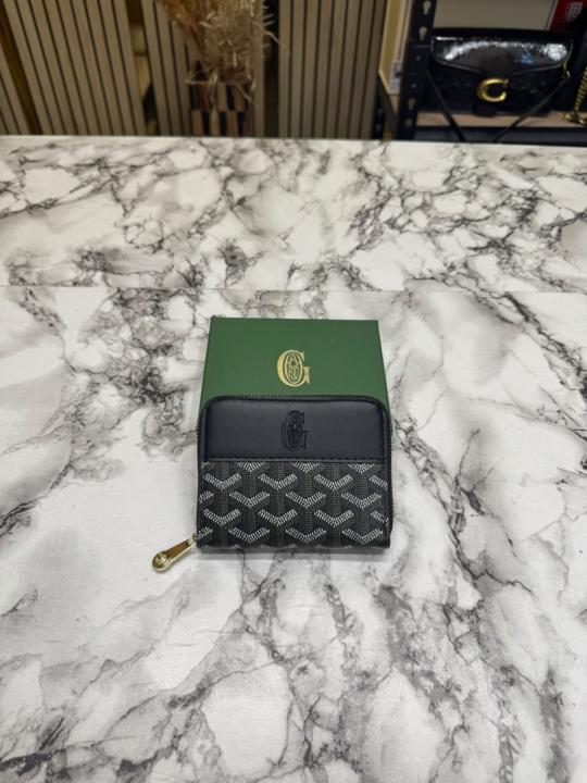 Goyar_d Zip Around Wallet In Goyar-dian Canvas With Box (AAA60067-Black)