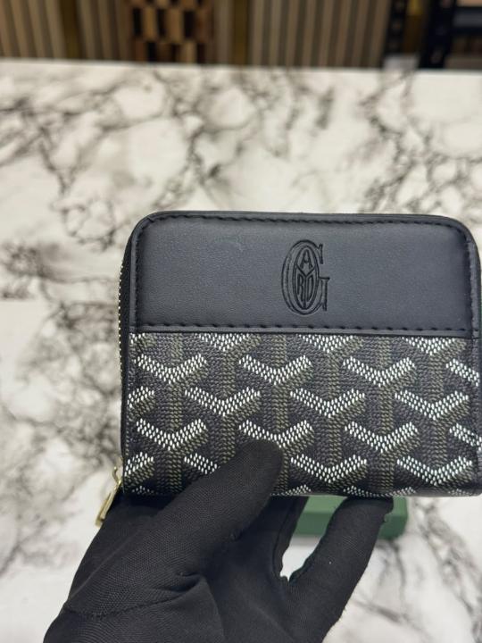 Goyar_d Zip Around Wallet In Goyar-dian Canvas With Box (AAA60067-Black)