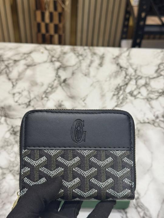 Goyar_d Zip Around Wallet In Goyar-dian Canvas With Box (AAA60067-Black)