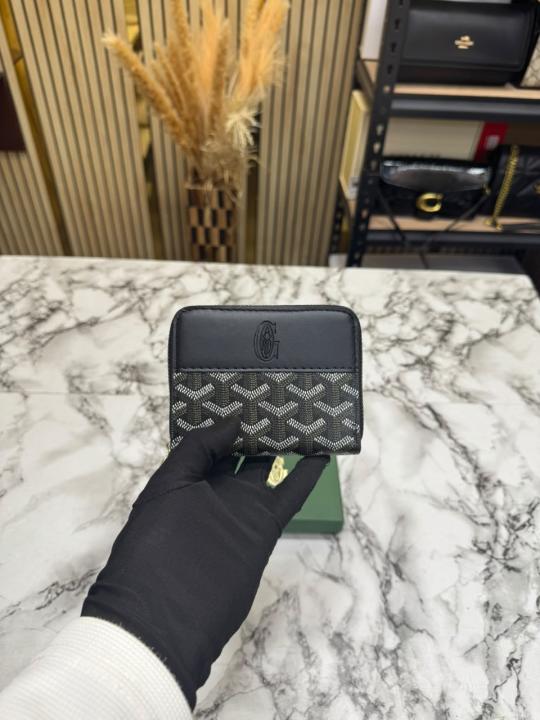 Goyar_d Zip Around Wallet In Goyar-dian Canvas With Box (AAA60067-Black)