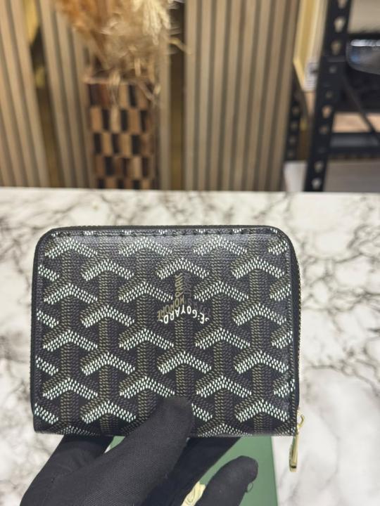 Goyar_d Zip Around Wallet In Goyar-dian Canvas With Box (AAA60067-Black)