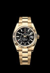 RolexSky-Dweller Oyster Perpetual Automatic Gold Black Dial