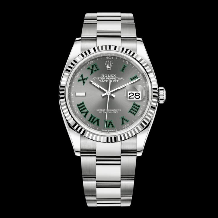 RolexOyster Perpetual Date Just Automatic Silver Grey Dial