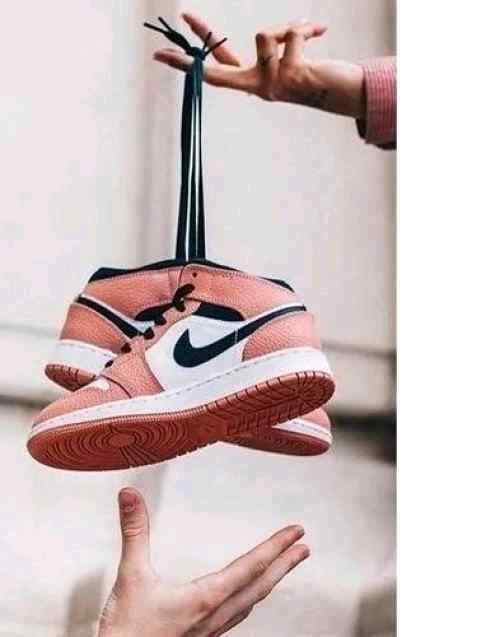 nikee air jorden 1 mid gs pink quartz for her