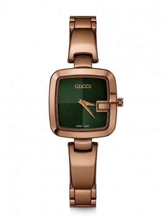 GucciWomen Square Brown Green Dial
