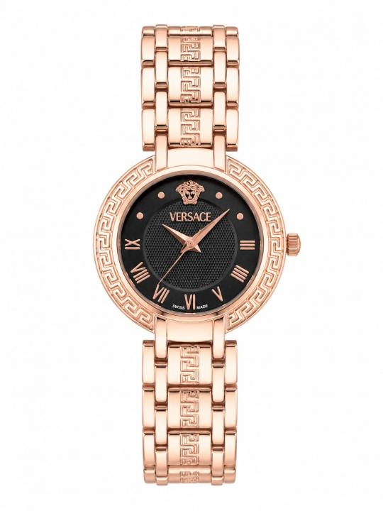 Versace Greca Bracelet Rose Gold Black Dial