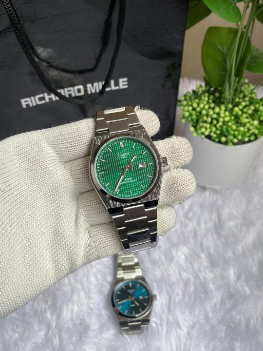 TISSO T PRX QUARTZ SILVER GREEN TEXTURE AT104