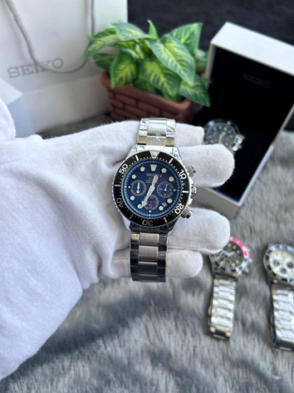 Seiko Solar All Chronograph Working Blue W156